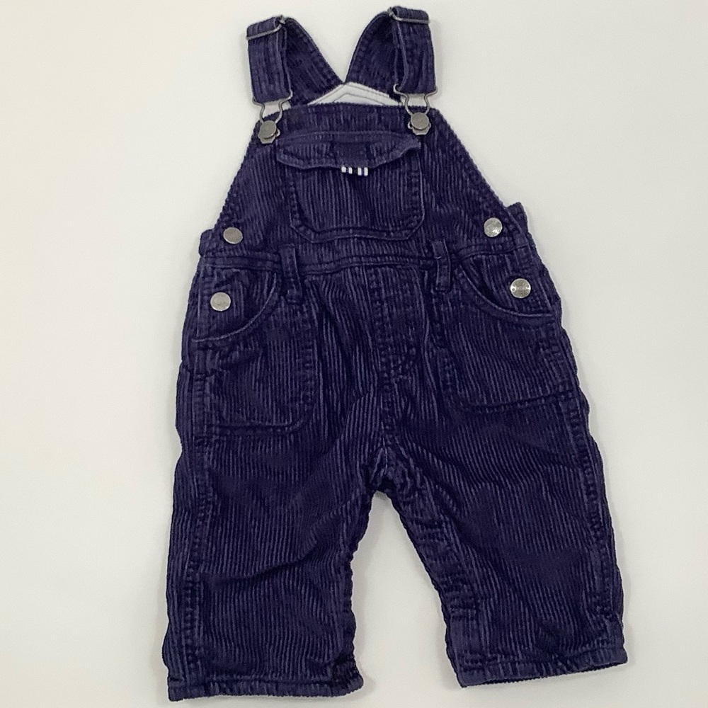 Baby Boden Overalls Boys 6-12M Navy Blue Corduroy
